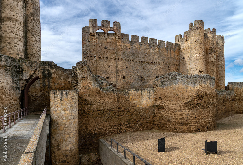 Medieval castle of Valencia de Don Juan, León, Castilla y León, Spain.
