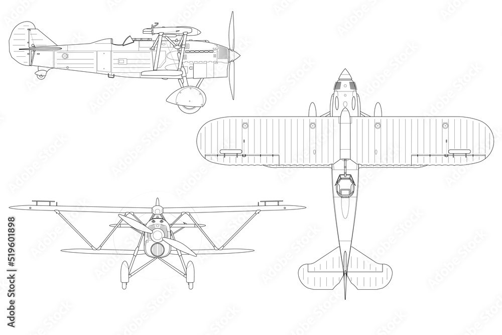 Avión biplano CR 32 Avión biplano CR 32