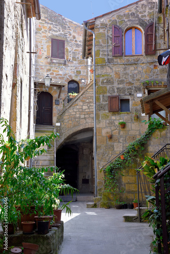 Fototapeta Naklejka Na Ścianę i Meble -  the historic center of Pitigliano Italy