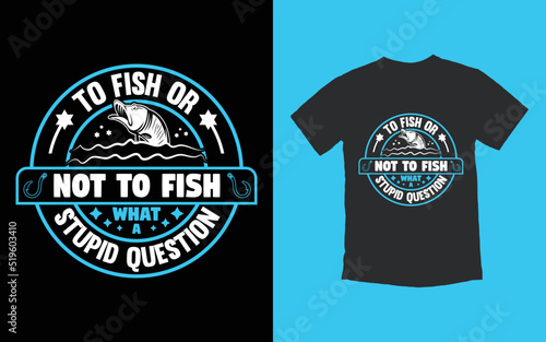 Trendy Fishing T shirt Design