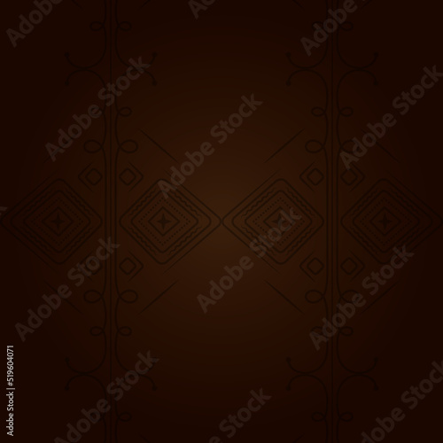 brown gradient background with abstract ornate motif. elegant, creative and unique. suitable for background, texture, wallpaper, decor, brochure and poster
