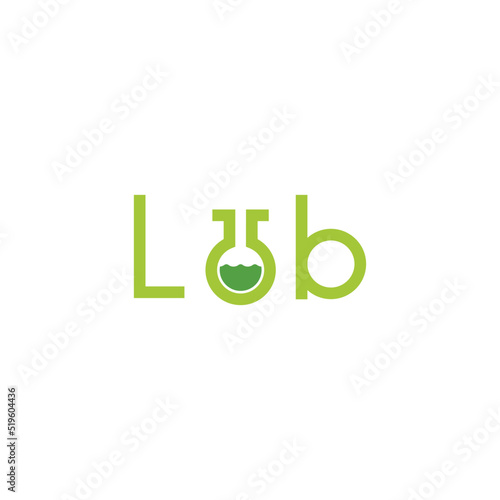 Fototapeta Naklejka Na Ścianę i Meble -  Chemistry molecule lab logo. Test tube vector illustration isolated on white background.
