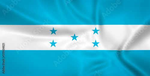 Illustration waving state flag of Honduras