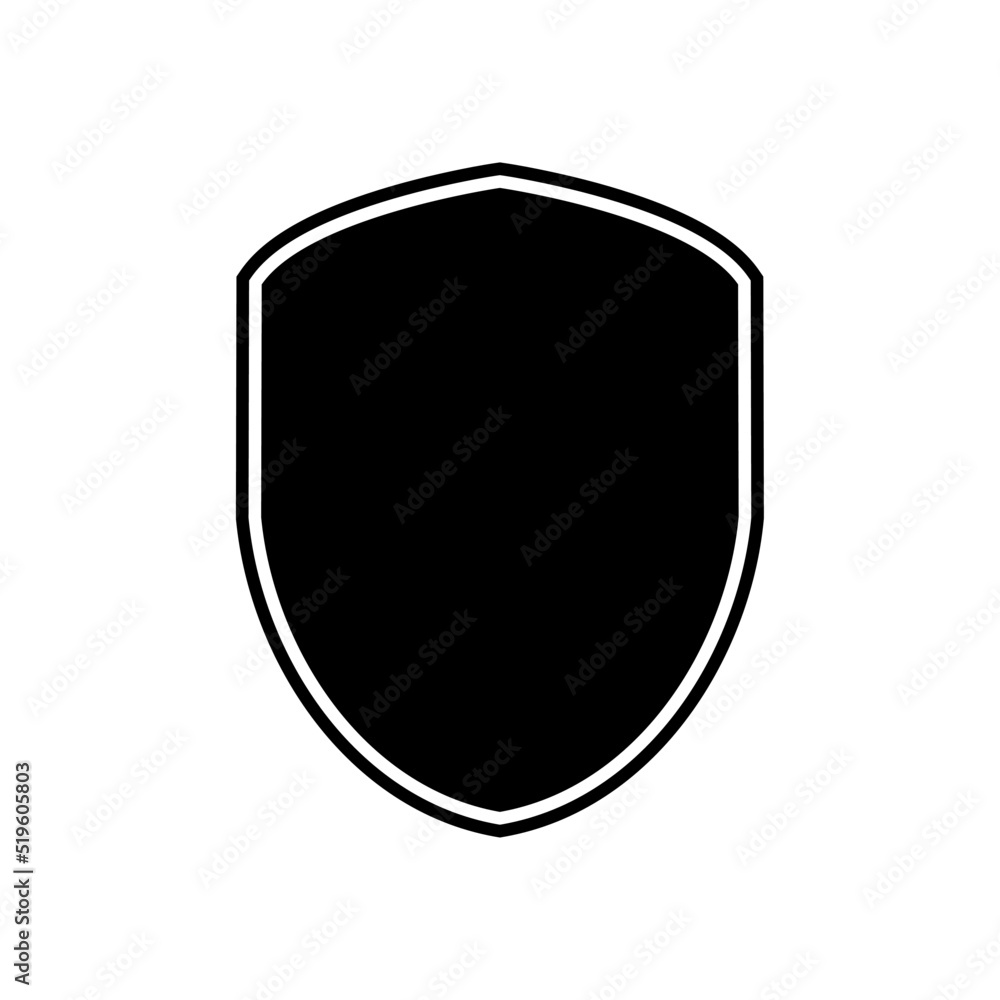Shield icon vector illustration logo. Protection shield vector icon Shield icon vector illustration logo. Protection shield vector icon