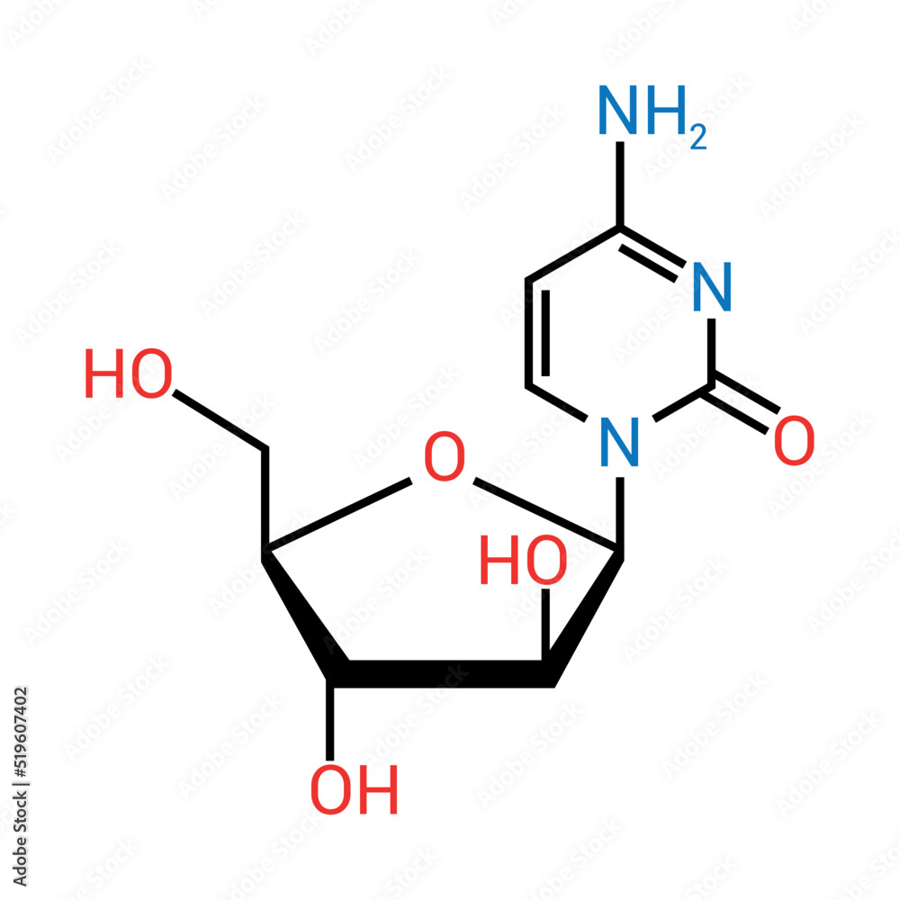 chemical structure of Cytarabine (C9H13N3O5) chemical structure of Cytarabine (C9H13N3O5)