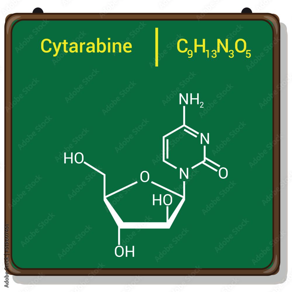 chemical structure of Cytarabine (C9H13N3O5) chemical structure of Cytarabine (C9H13N3O5)