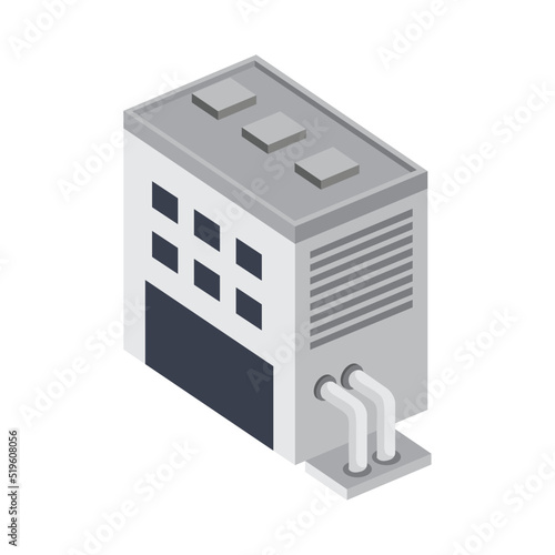 building and pipelines isometric
