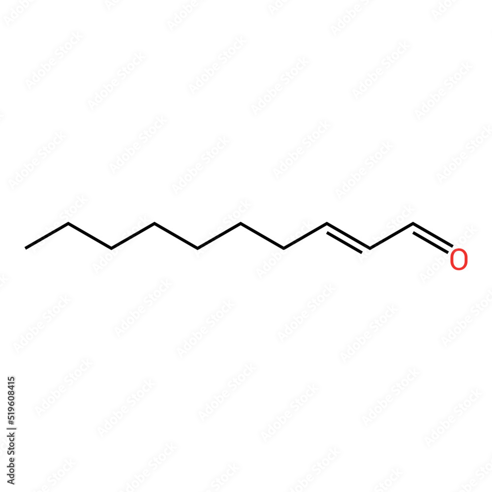 chemical structure of 2-Decenal (C10H18O) chemical structure of 2-Decenal (C10H18O)
