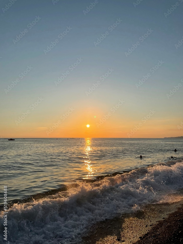 Fototapeta premium sunset over the sea