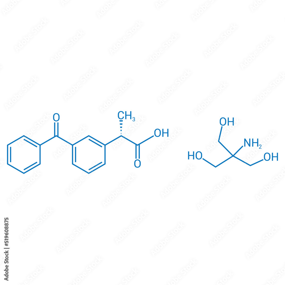 chemical structure of dexketoprofen trometamol (C20H25NO6) chemical structure of dexketoprofen trometamol (C20H25NO6)