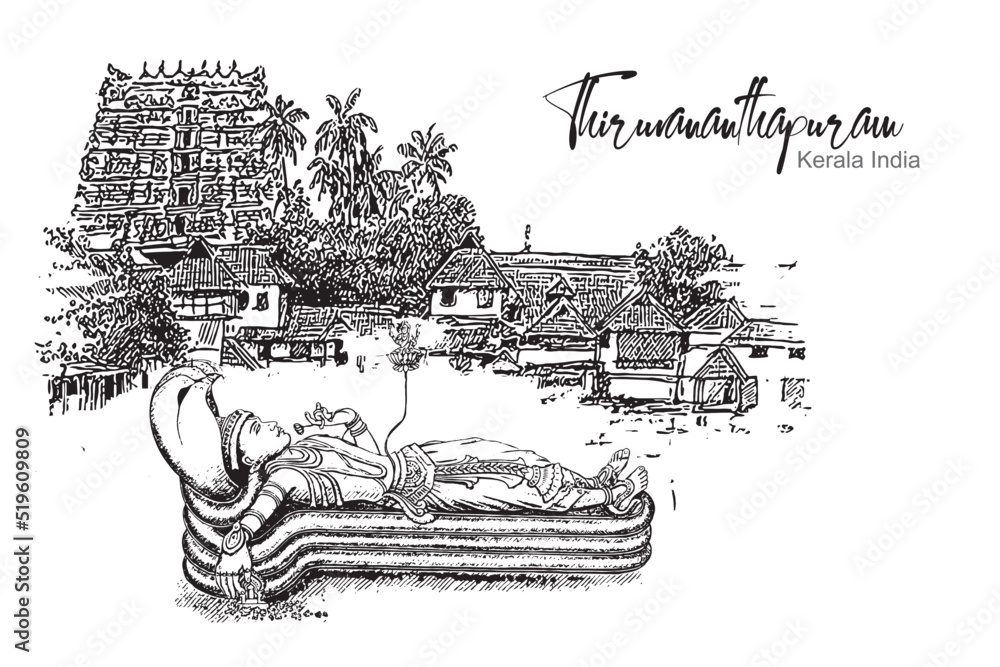 Discover 63+ trivandrum sketches latest in.eteachers