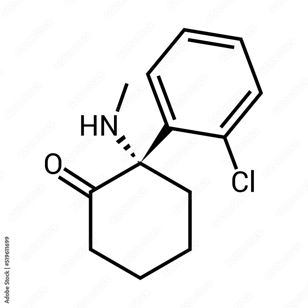 chemical structure of Esketamine (C13H16ClNO) chemical structure of Esketamine (C13H16ClNO)