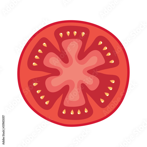 fresh tomate slice vegetable