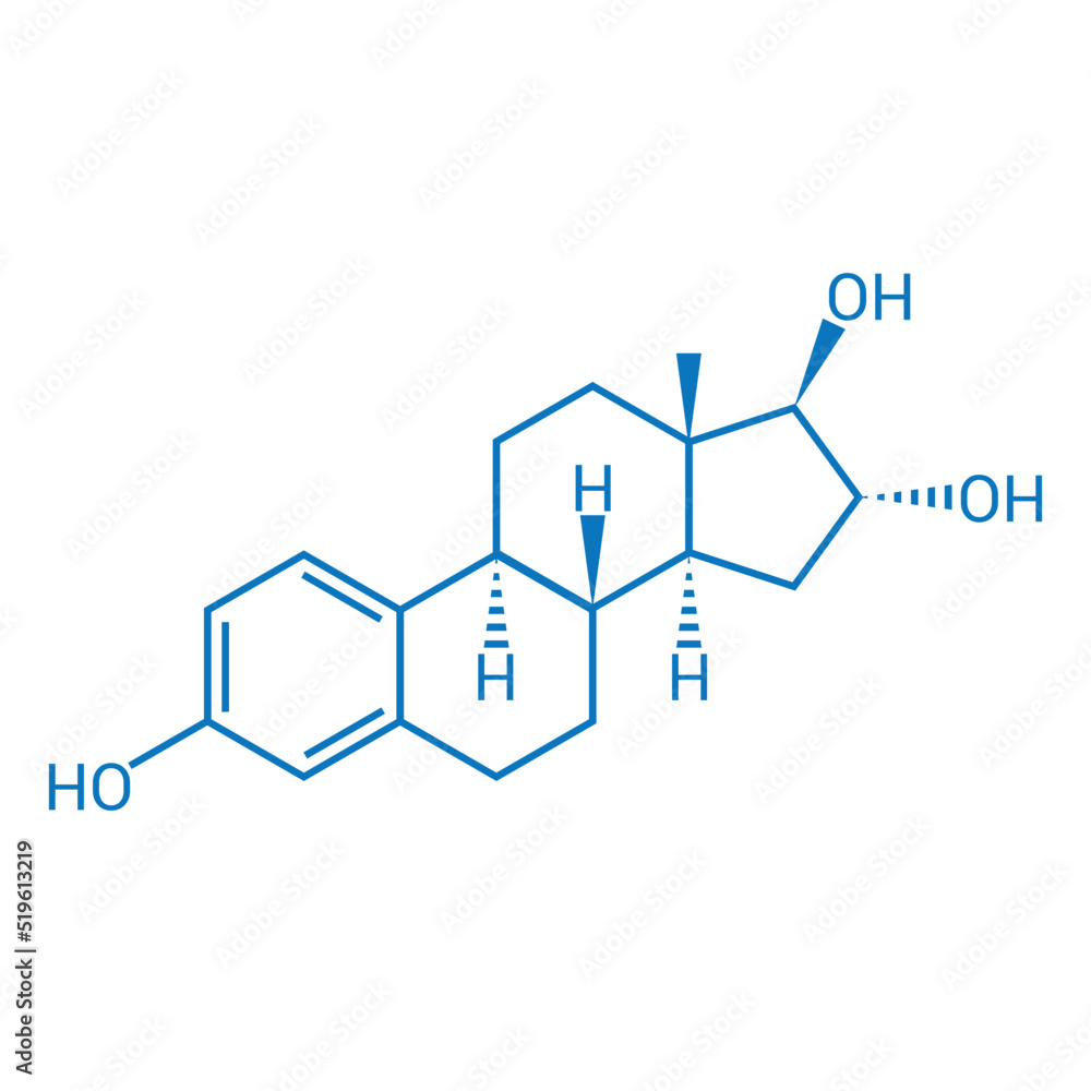 chemical structure of Estriol (C18H24O3) chemical structure of Estriol (C18H24O3)