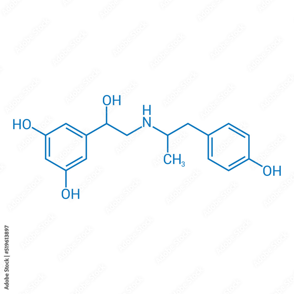 chemical structure of Fenoterol (C17H21NO4) chemical structure of Fenoterol (C17H21NO4)