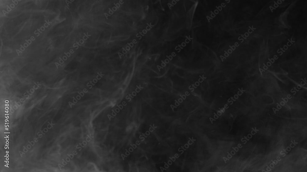 Soft Fog in Slow Motion on Dark Backdrop. Realistic Atmospheric Gray Smoke on Black Background. White Fume Slowly Floating Rises Up. Abstract Haze Cloud. Animation Mist Effect. Smoke Soft Fog in Slow Motion on Dark Backdrop. Realistic Atmospheric Gray Smoke on Black Background. White Fume Slowly Floating Rises Up. Abstract Haze Cloud. Animation Mist Effect. Smoke