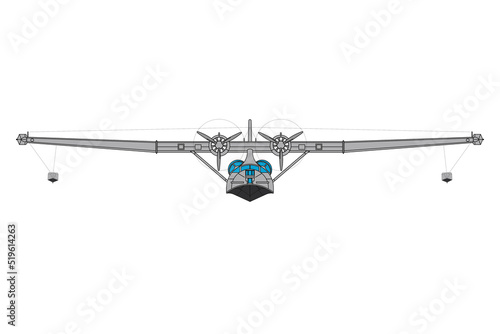 Fotografia Avión de patrulla marina Catalina