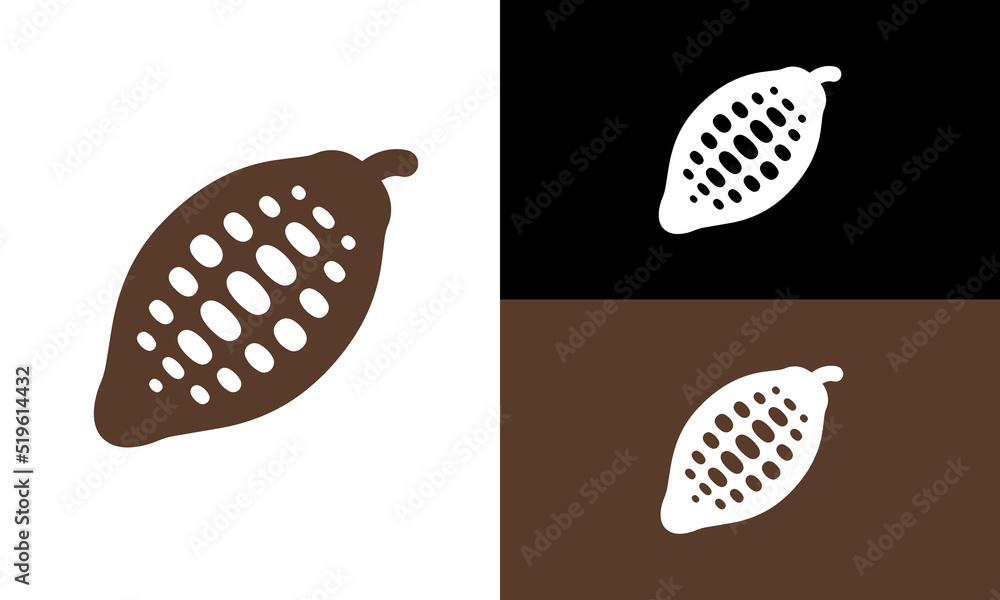 Fruits, plant, flower vector icon with color and black and white eps 8