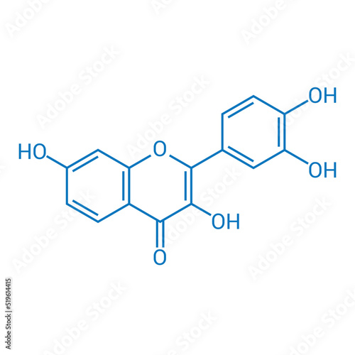 chemical structure of Fisetin (C15H10O6)