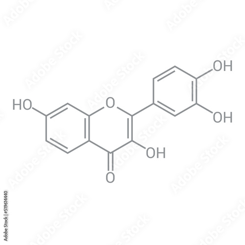 chemical structure of Fisetin (C15H10O6)