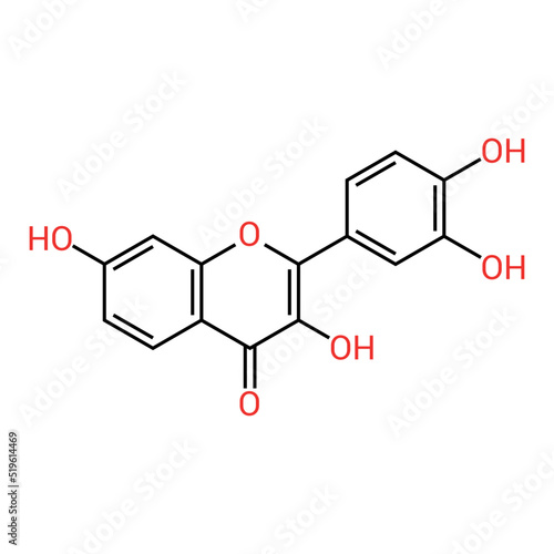 chemical structure of Fisetin (C15H10O6)