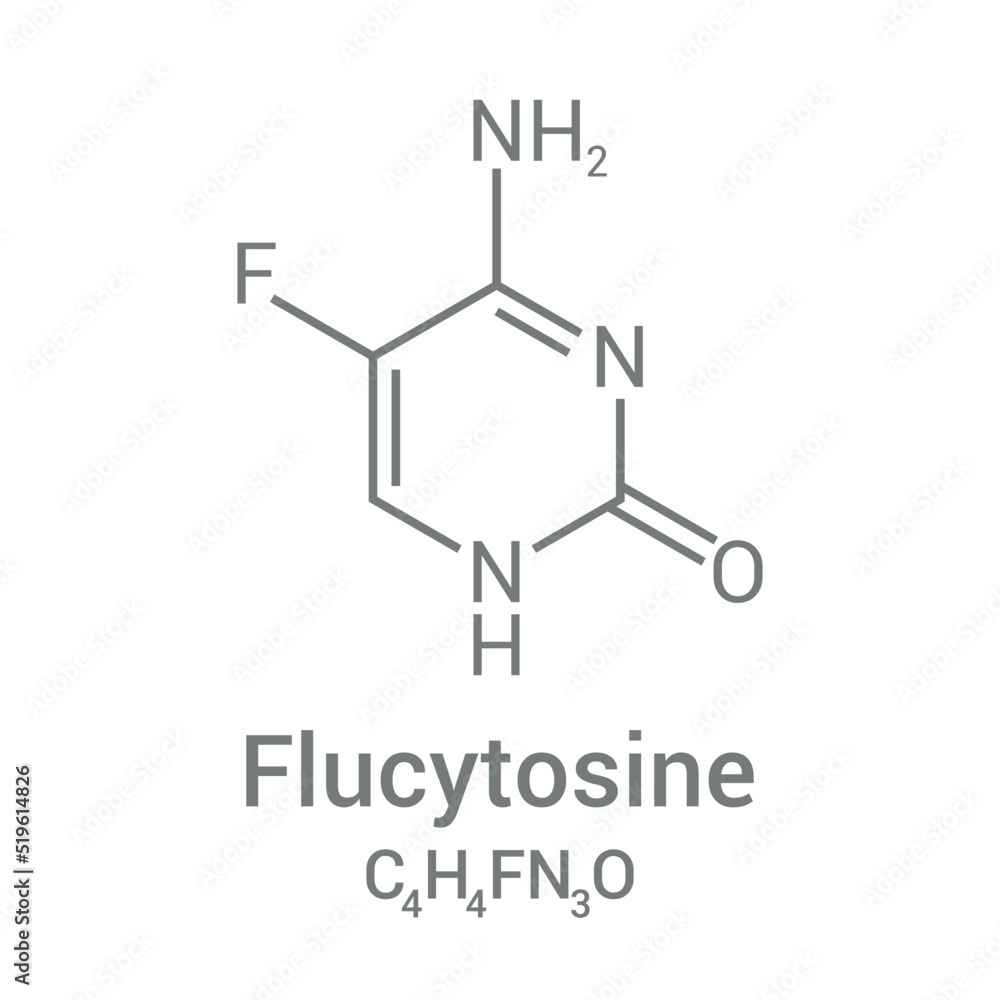 chemical structure of Flucytosine (C4H4FN3O) chemical structure of Flucytosine (C4H4FN3O)