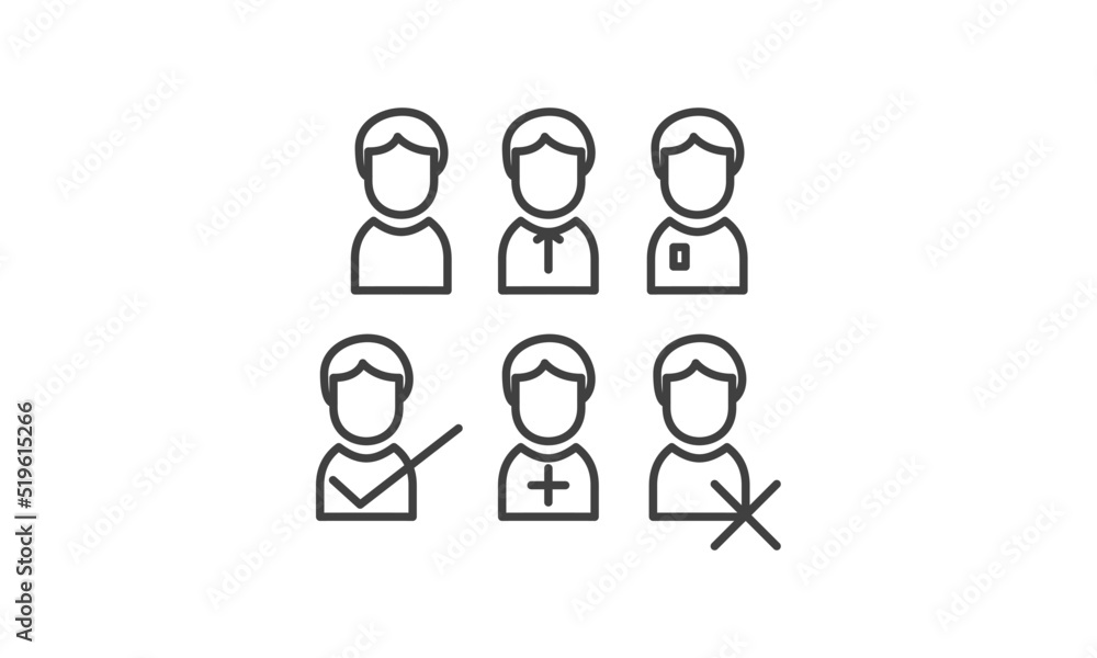 Obraz premium Set of Woman Icon miscellaneous symbol vector