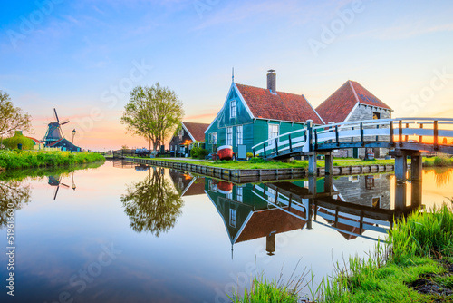 Zaanse Schans village, Netherlands. photo