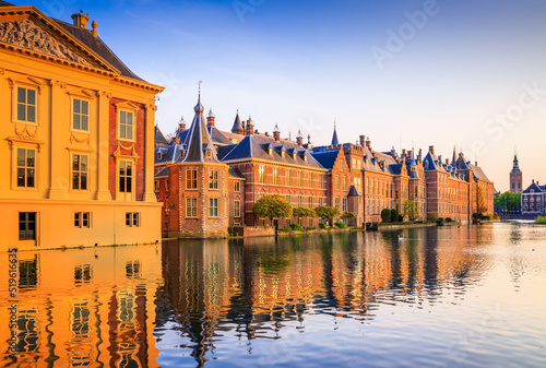 The Hague, Netherlands. Binnenhof castle.
