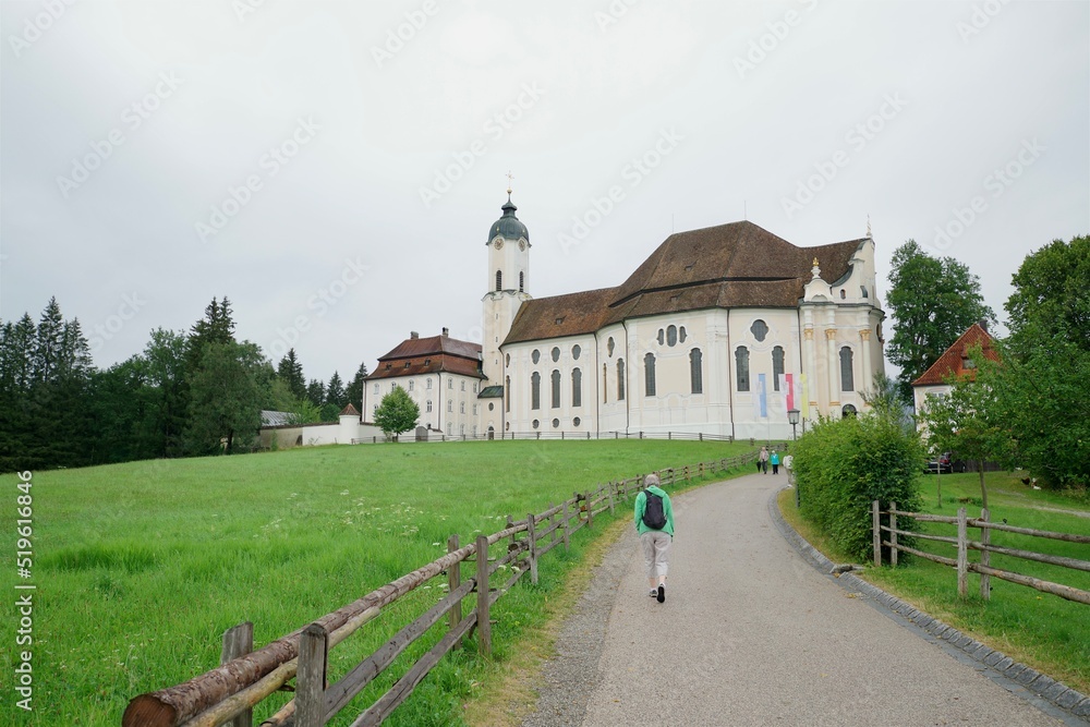 Naklejka premium Wieskirche Steingarden