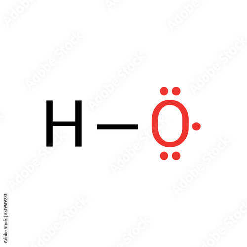 chemical structure of Hydroxyl radical (HO)