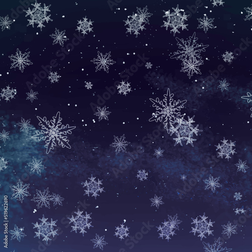 雪の結晶_リアルタッチ_正方形