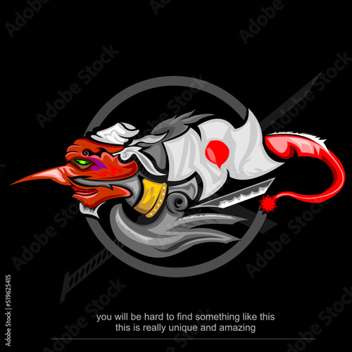 tengu art work that is unique and solid understanding