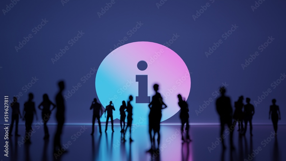 3d rendering people in front of symbol of rounded chat bubbles on background 3d rendering people in front of symbol of rounded chat bubbles on background