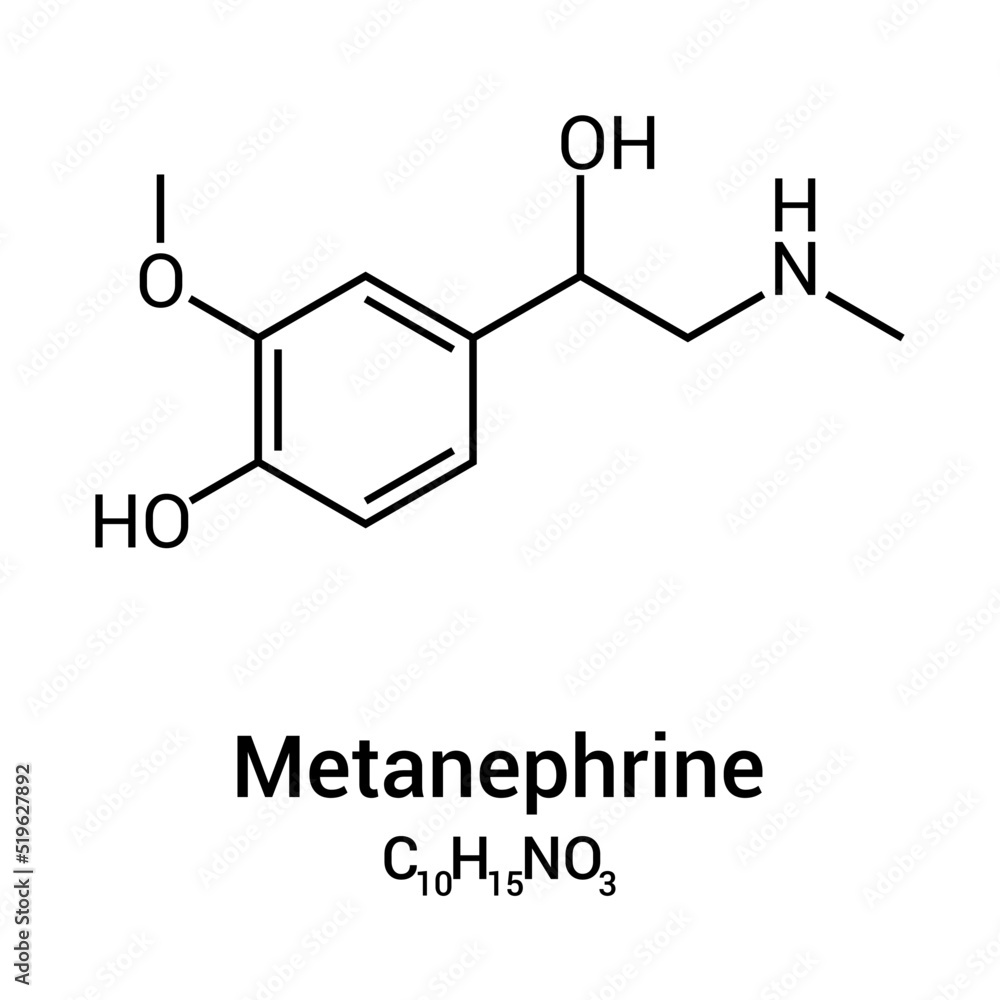 chemical structure of Metanephrine (C10H15NO3) chemical structure of Metanephrine (C10H15NO3)