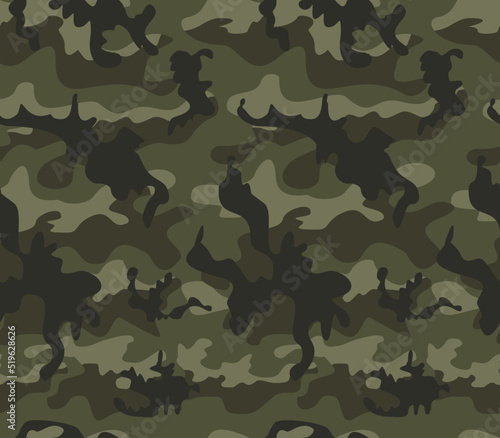  Military texture camouflage vector pattern repeat, army design, disguise.