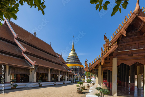 Wat Phra That Lampang Luang Temple. A landmark to visit in Lampang province  Northern of Thailand