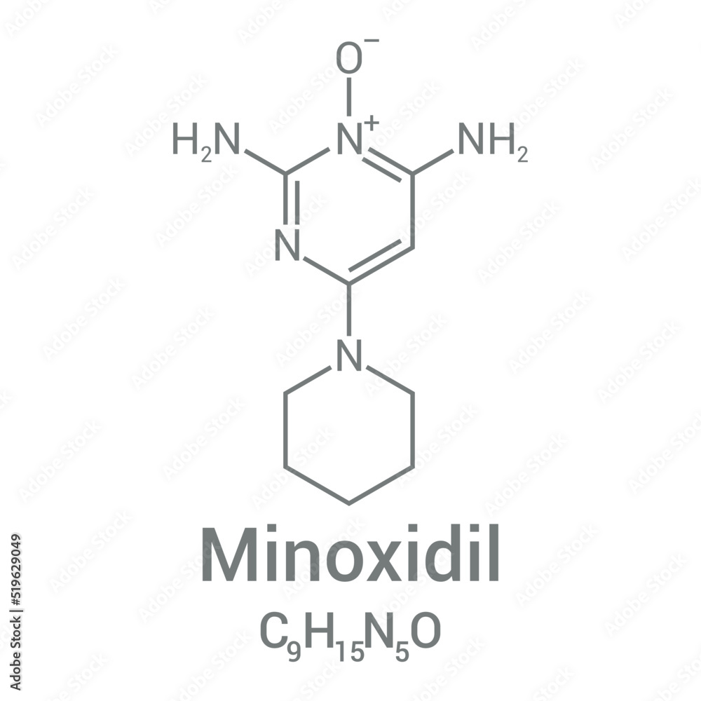 chemical structure of Minoxidil (C9H15N5O) chemical structure of Minoxidil (C9H15N5O)