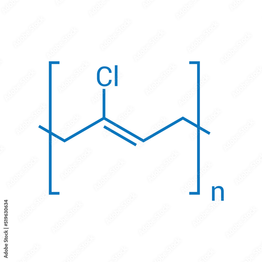 the chemical structure of Neoprene the chemical structure of Neoprene