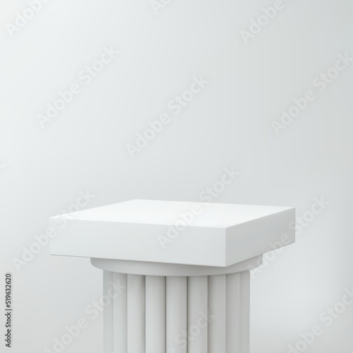 Minimal platform for product showcase. Vector illustration. 