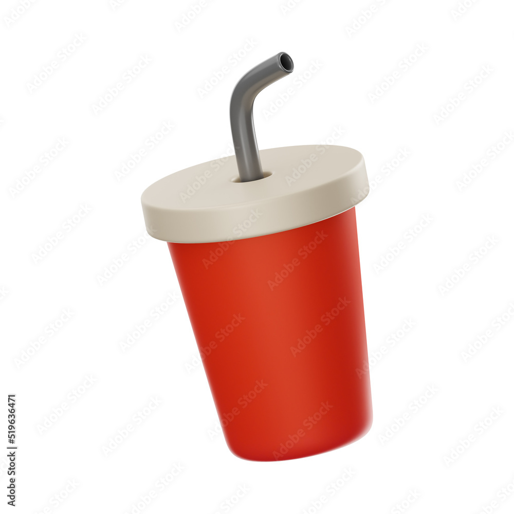 coke food and drink icon 3d rendering on isolated background coke food and drink icon 3d rendering on isolated background