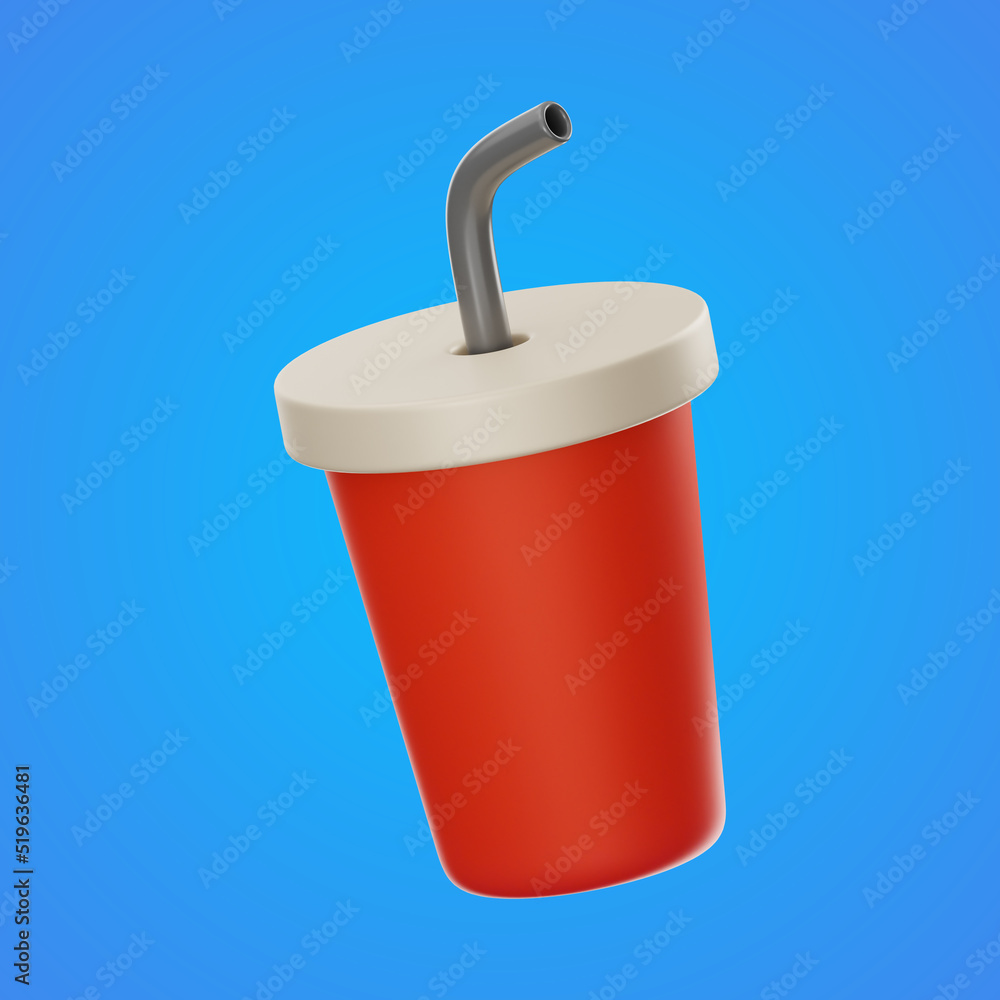 coke food and drink icon 3d rendering on isolated background coke food and drink icon 3d rendering on isolated background