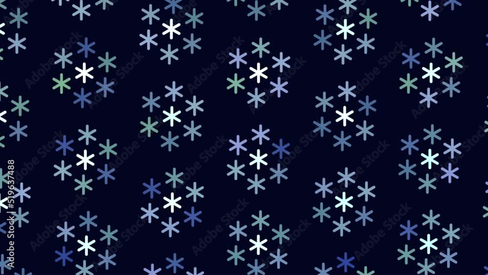 Abstract neon snowflakes pattern, motion abstract holidays, winter and futuristic style background Abstract neon snowflakes pattern, motion abstract holidays, winter and futuristic style background