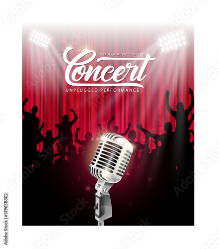 retro concert stage