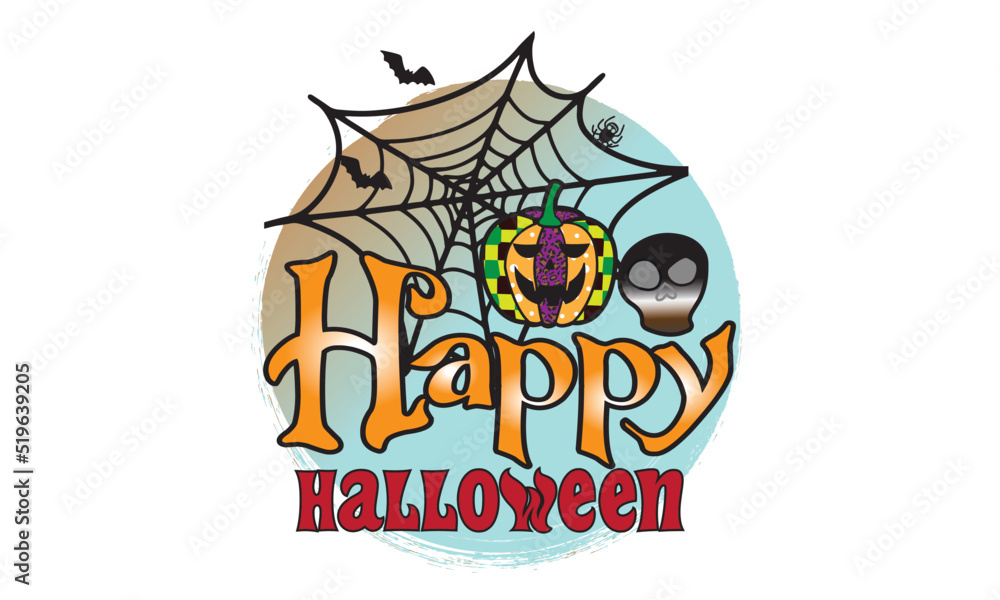 Happy Halloween Sublimation T-Shirt Design