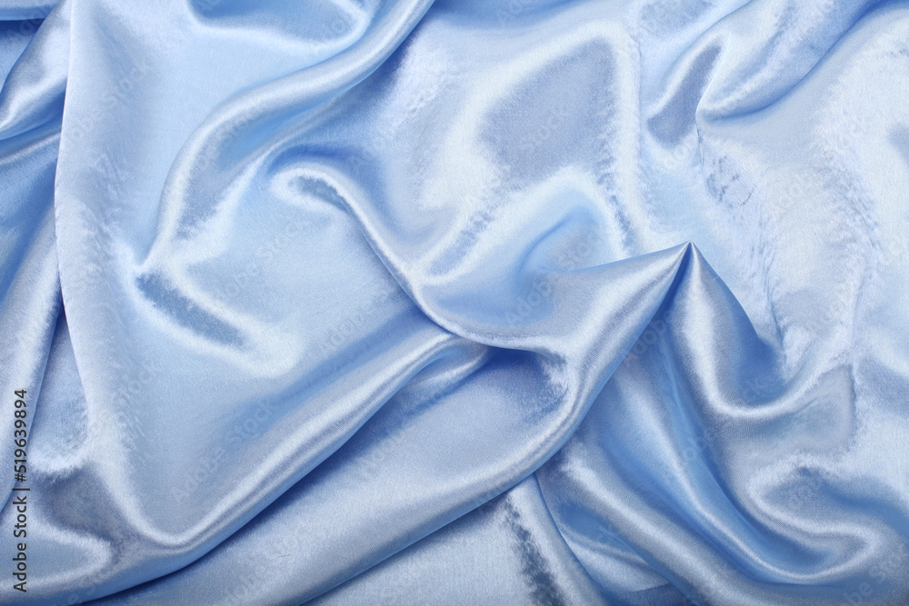 Blue pearl wave fabric silk. Abstract texture horizontal copy space background. Blue pearl wave fabric silk. Abstract texture horizontal copy space background.