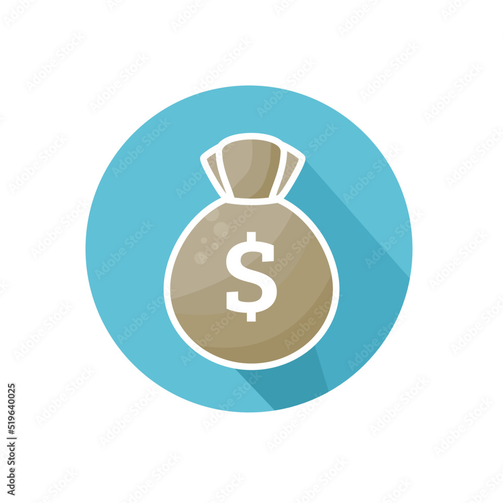 bag with money, Purse, sack with money - vector icon bag with money, Purse, sack with money - vector icon
