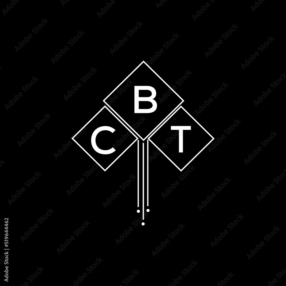 CBT letter logo design with white background in illustrator, CBT vector ...