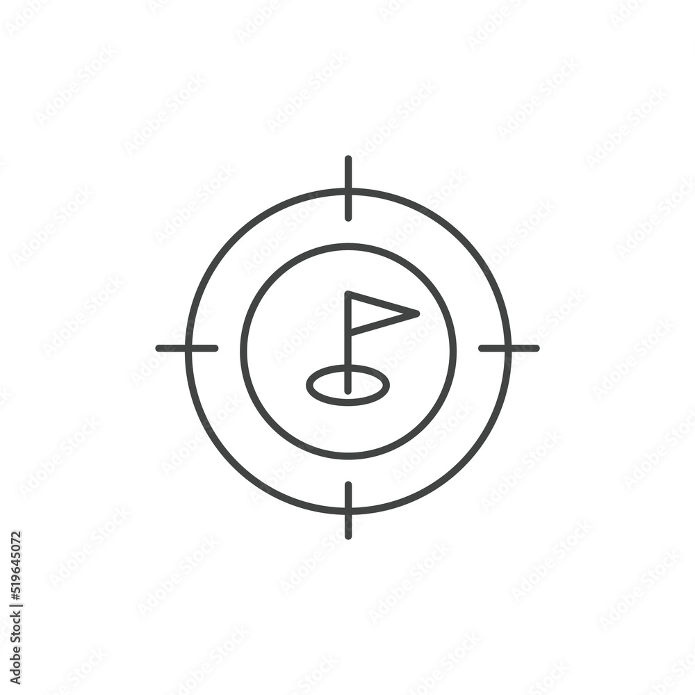 Target megaphone icons  symbol vector elements for infographic web
