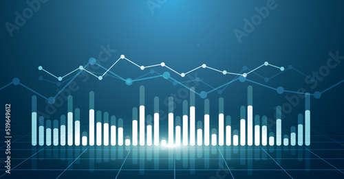 grafico, economia, finanza, azioni, mercato	
